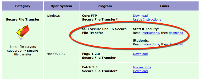 SmithCollegeSoftwareDownloadSSH.png